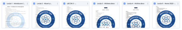 Lecții de teorie - Hidrocarburi - acces online