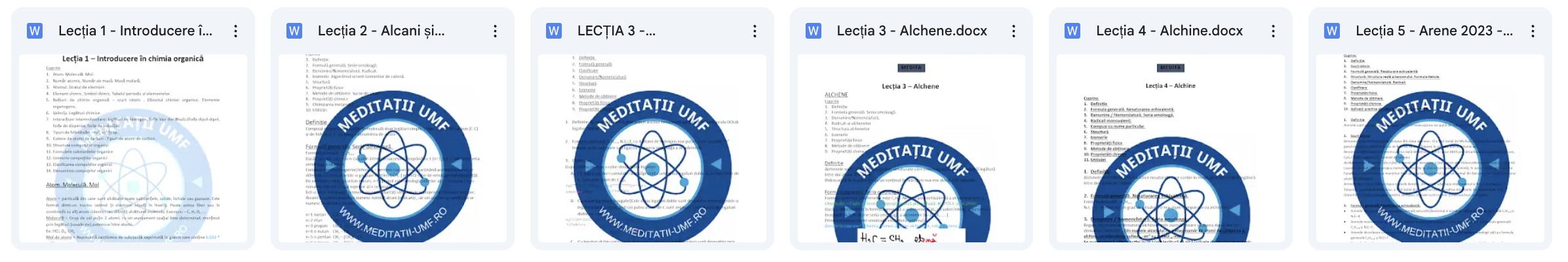 Lecții de teorie - Hidrocarburi - acces online